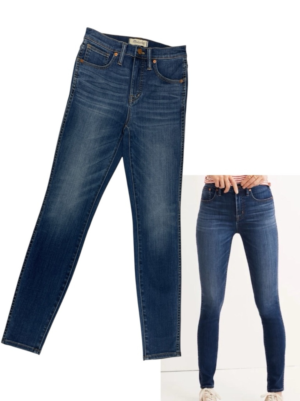 Madewell 10" High-Rise Skinny Jeans TENCEL™ Denim Edition Size 25